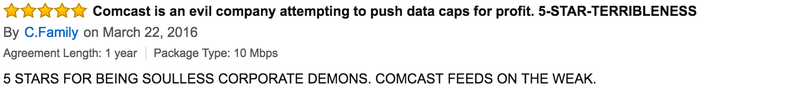 Illustration for article titled Here Are the Most Batshit Angry One-Star Reviews of Comcast on Amazon